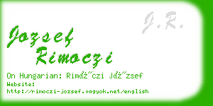 jozsef rimoczi business card